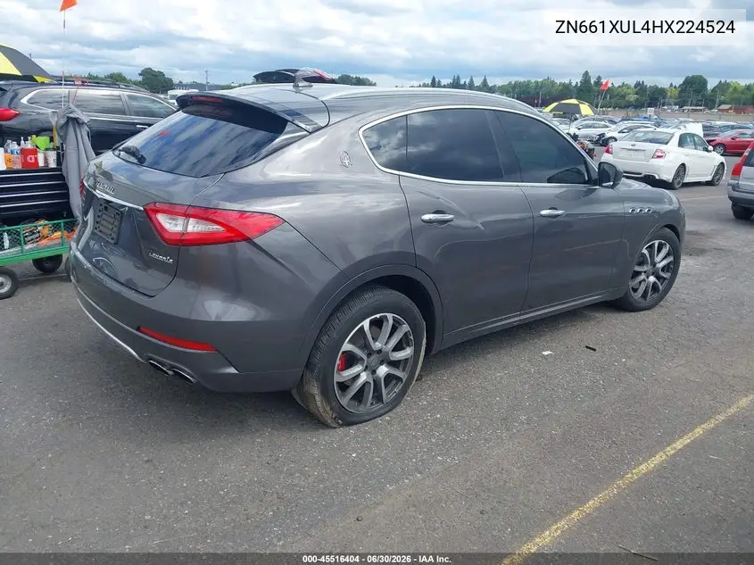 2017 Maserati Levante VIN: ZN661XUL4HX224524 Lot: 45516404