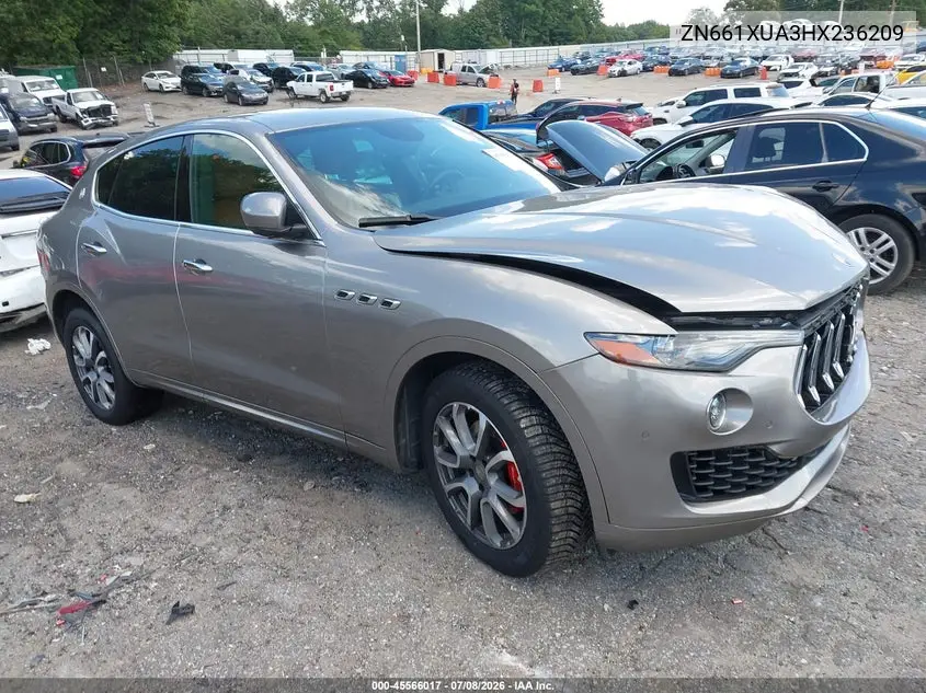 2017 Maserati Levante VIN: ZN661XUA3HX236209 Lot: 45566017