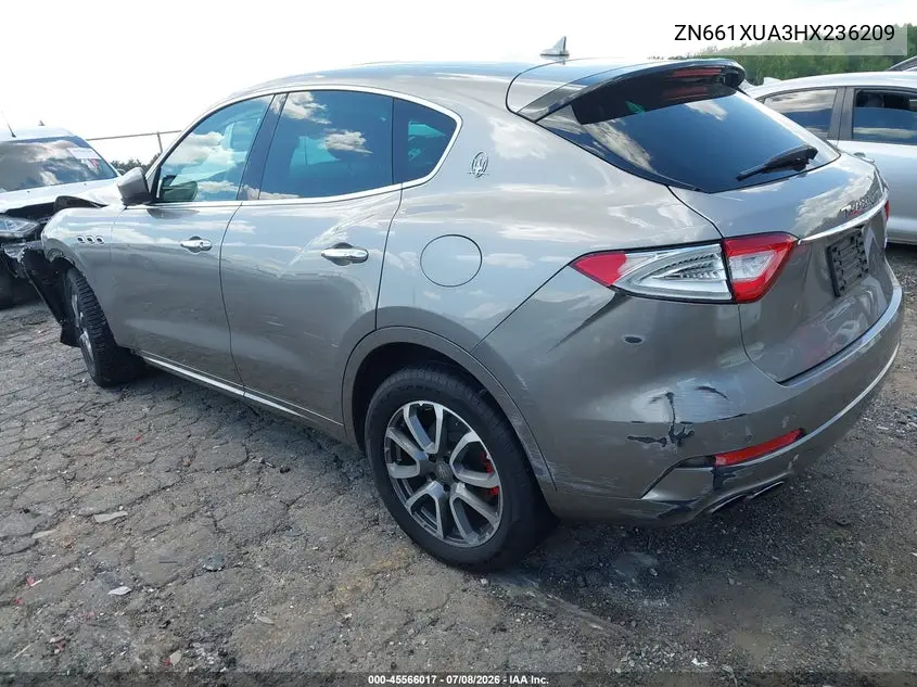 2017 Maserati Levante VIN: ZN661XUA3HX236209 Lot: 45566017