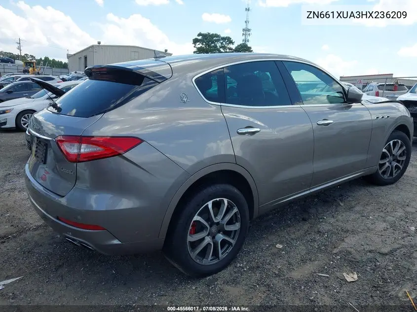 2017 Maserati Levante VIN: ZN661XUA3HX236209 Lot: 45566017
