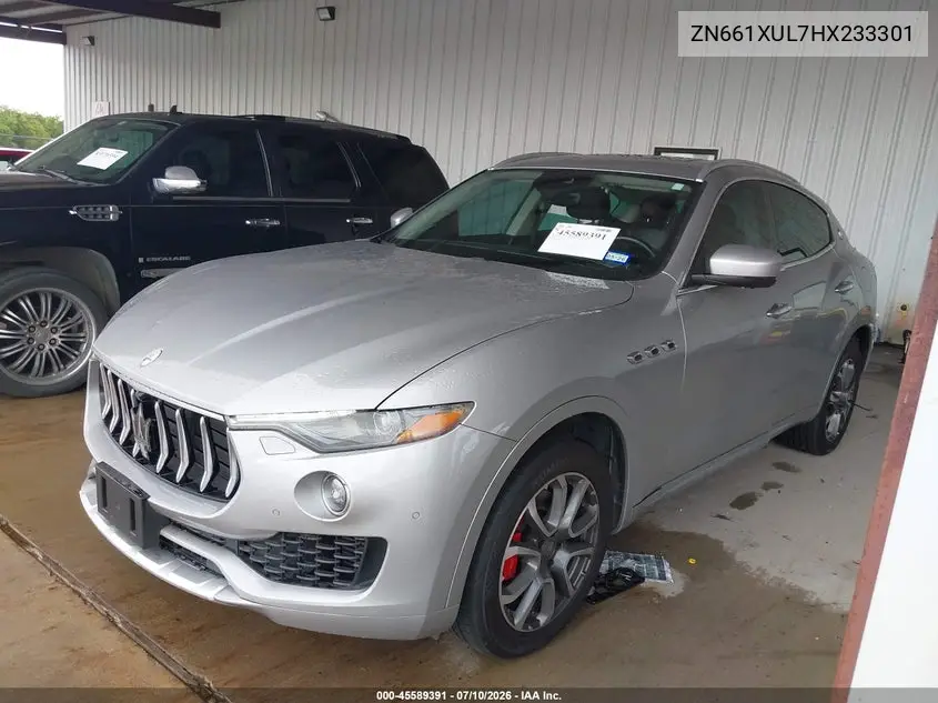 2017 Maserati Levante VIN: ZN661XUL7HX233301 Lot: 45589391