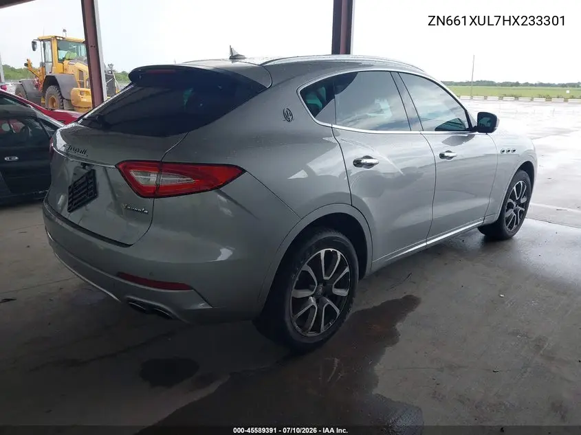 2017 Maserati Levante VIN: ZN661XUL7HX233301 Lot: 45589391