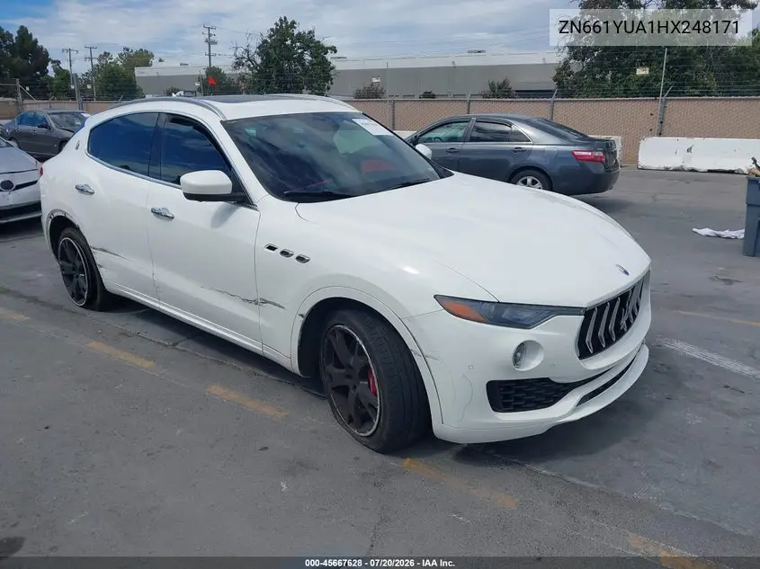 2017 Maserati Levante S VIN: ZN661YUA1HX248171 Lot: 45667628