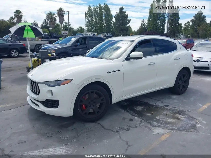 2017 Maserati Levante S VIN: ZN661YUA1HX248171 Lot: 45667628