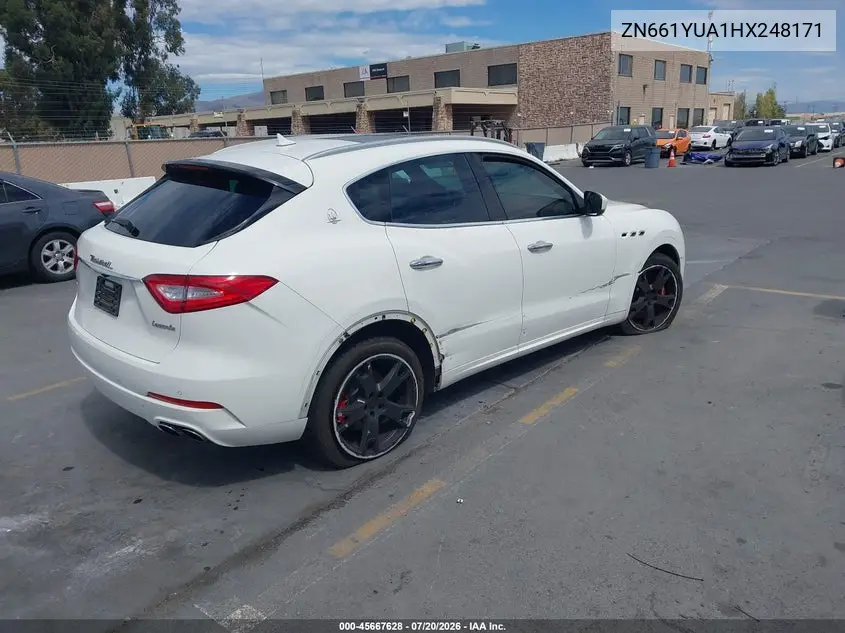 2017 Maserati Levante S VIN: ZN661YUA1HX248171 Lot: 45667628