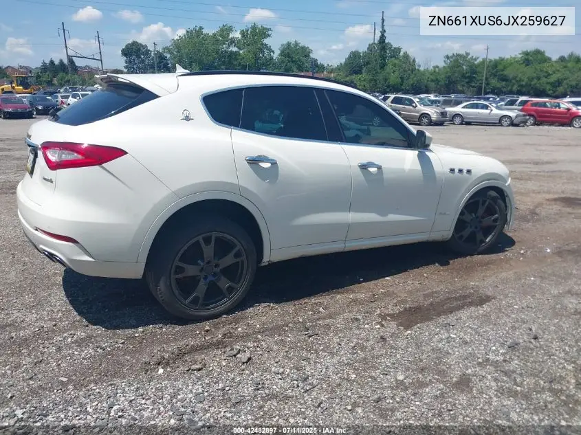 2018 Maserati Levante Gransport VIN: ZN661XUS6JX259627 Lot: 42482897