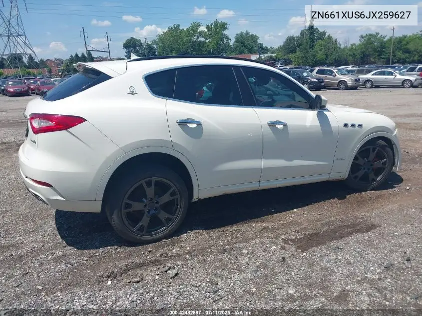 2018 Maserati Levante Gransport VIN: ZN661XUS6JX259627 Lot: 42482897