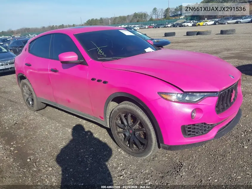 2018 Maserati Levante VIN: ZN661XUAXJX291536 Lot: 44637506
