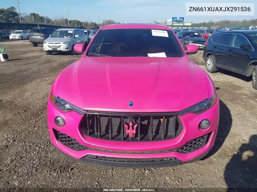 2018 Maserati Levante VIN: ZN661XUAXJX291536 Lot: 44637506