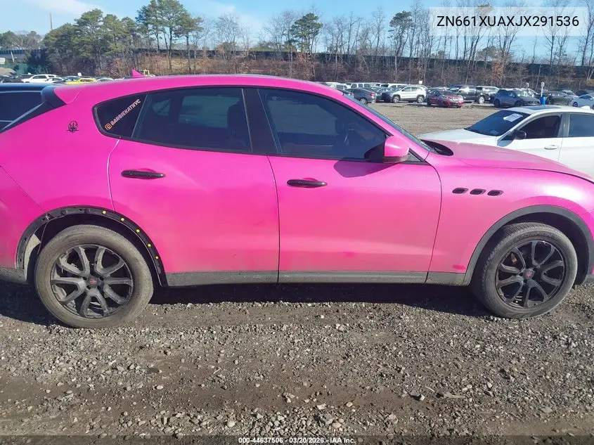 2018 Maserati Levante VIN: ZN661XUAXJX291536 Lot: 44637506