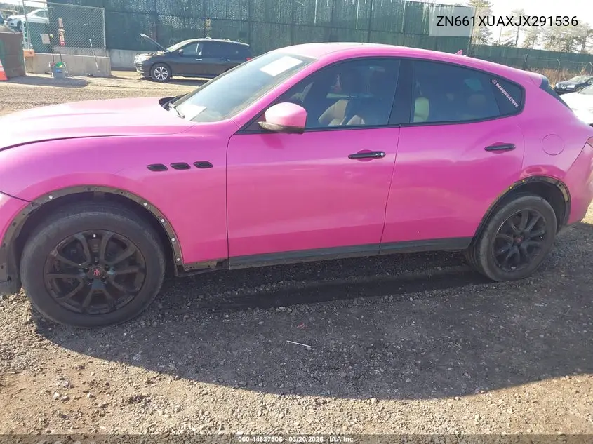 2018 Maserati Levante VIN: ZN661XUAXJX291536 Lot: 44637506