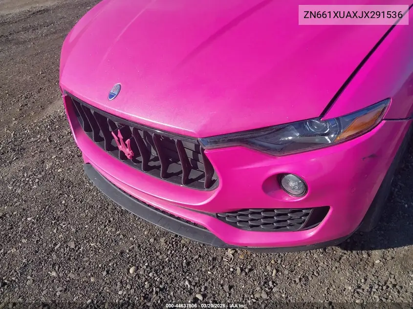 2018 Maserati Levante VIN: ZN661XUAXJX291536 Lot: 44637506