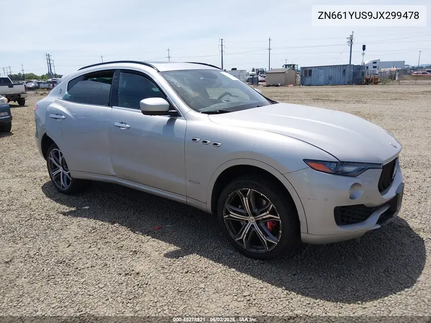2018 Maserati Levante S Gransport VIN: ZN661YUS9JX299478 Lot: 45278921