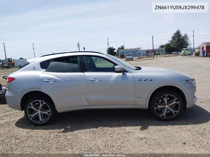 2018 Maserati Levante S Gransport VIN: ZN661YUS9JX299478 Lot: 45278921