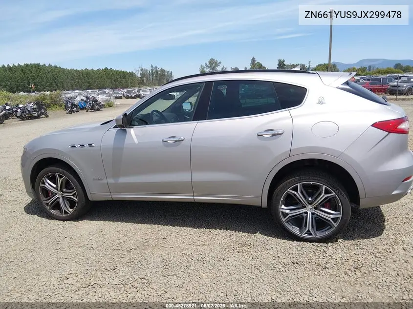 2018 Maserati Levante S Gransport VIN: ZN661YUS9JX299478 Lot: 45278921