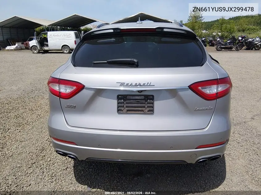 2018 Maserati Levante S Gransport VIN: ZN661YUS9JX299478 Lot: 45278921