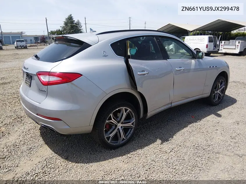 2018 Maserati Levante S Gransport VIN: ZN661YUS9JX299478 Lot: 45278921