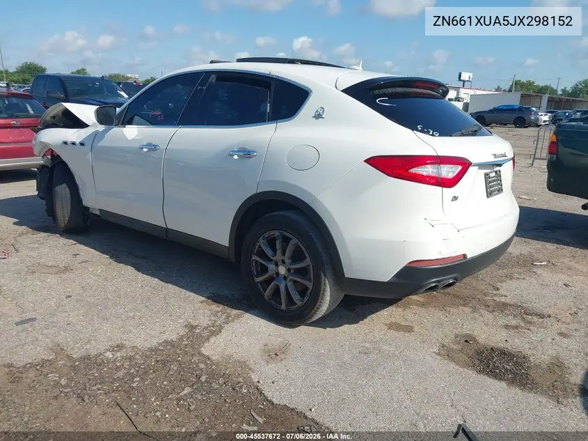 2018 Maserati Levante VIN: ZN661XUA5JX298152 Lot: 45537672