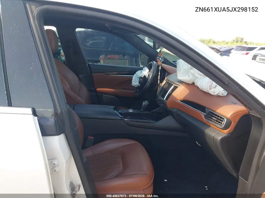 2018 Maserati Levante VIN: ZN661XUA5JX298152 Lot: 45537672