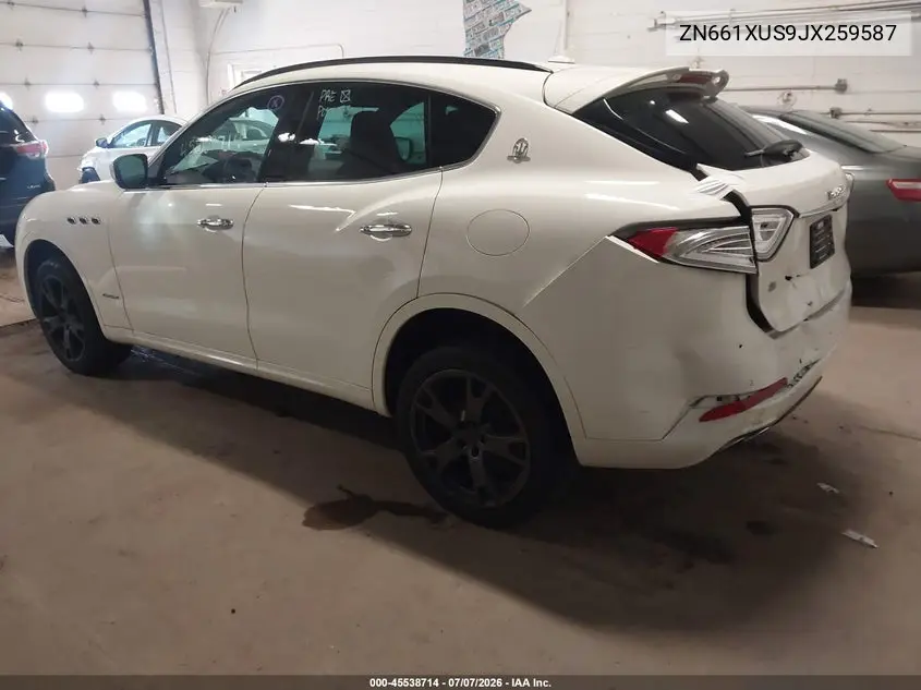 2018 Maserati Levante Gransport VIN: ZN661XUS9JX259587 Lot: 45538714