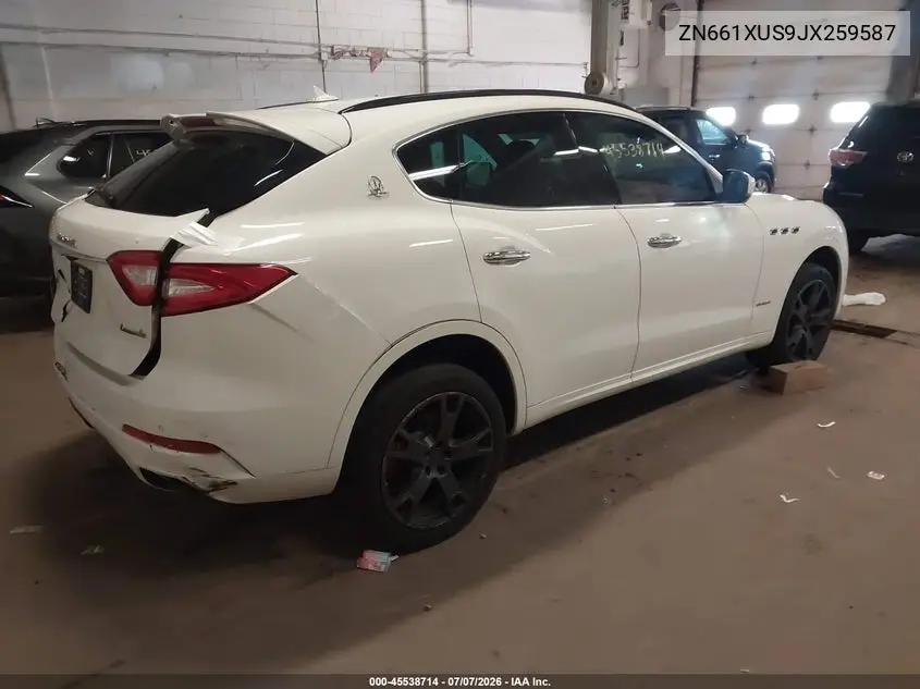 2018 Maserati Levante Gransport VIN: ZN661XUS9JX259587 Lot: 45538714