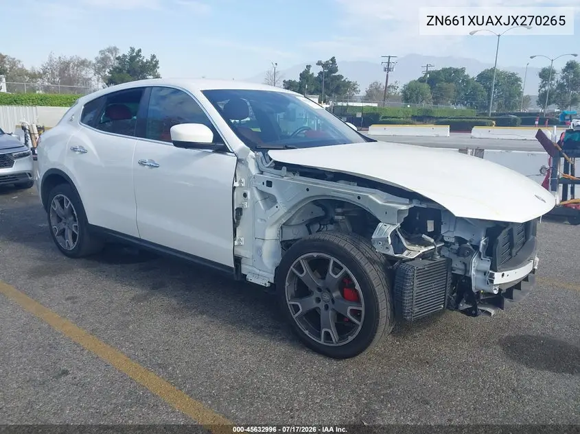 2018 Maserati Levante VIN: ZN661XUAXJX270265 Lot: 45632996