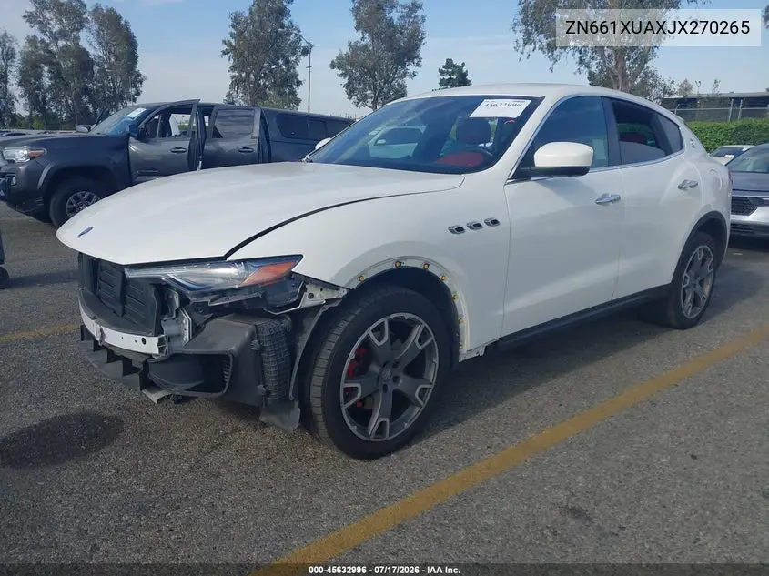 2018 Maserati Levante VIN: ZN661XUAXJX270265 Lot: 45632996