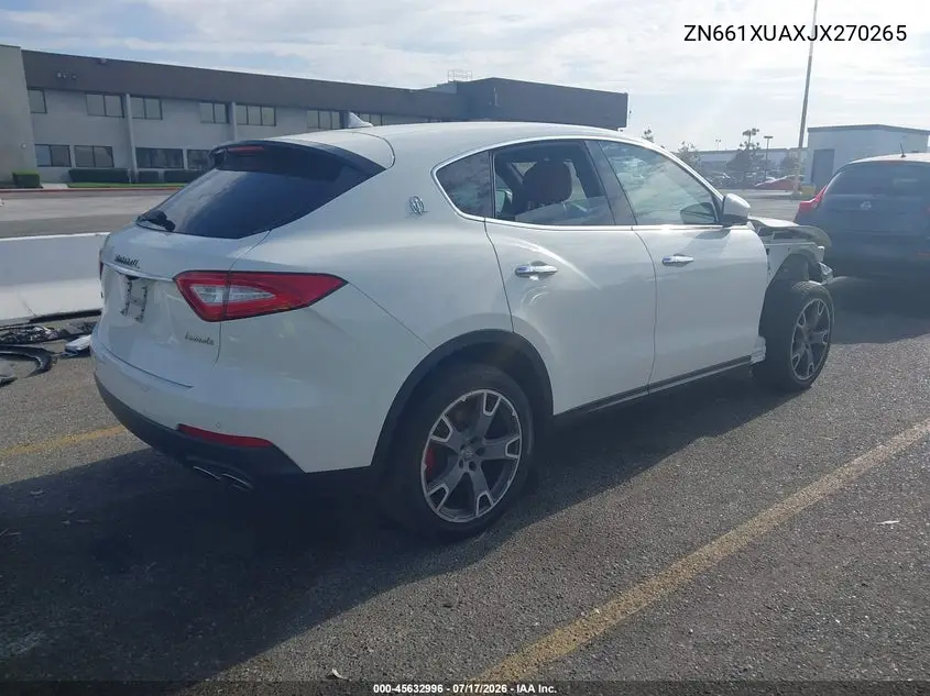 2018 Maserati Levante VIN: ZN661XUAXJX270265 Lot: 45632996