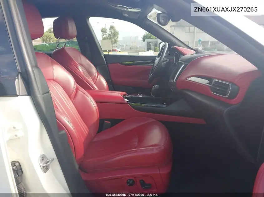 2018 Maserati Levante VIN: ZN661XUAXJX270265 Lot: 45632996