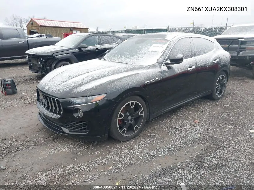2019 Maserati Levante VIN: ZN661XUA2KX308301 Lot: 40950821