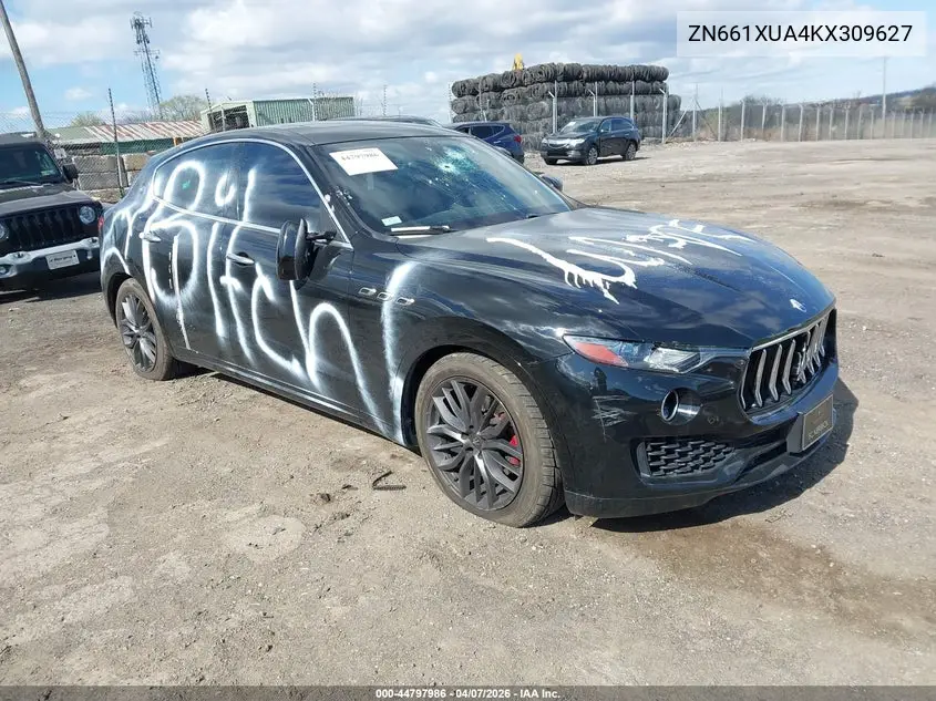 2019 Maserati Levante VIN: ZN661XUA4KX309627 Lot: 44797986