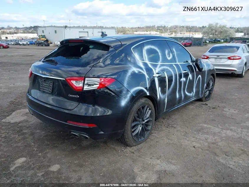 2019 Maserati Levante VIN: ZN661XUA4KX309627 Lot: 44797986