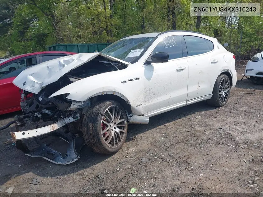 2019 Maserati Levante S Gransport VIN: ZN661YUS4KX310243 Lot: 44810288