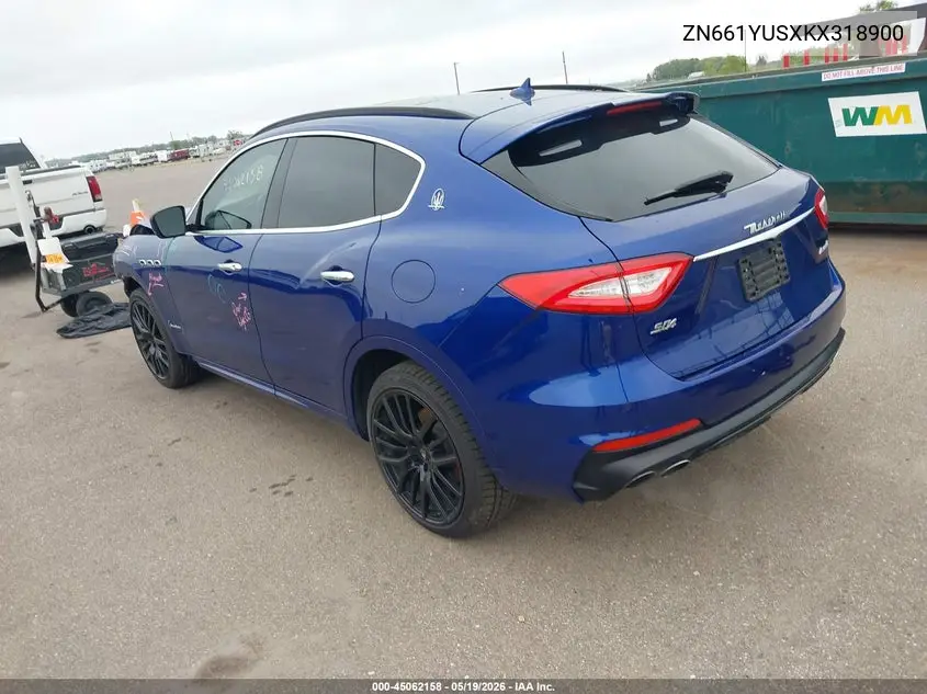 2019 Maserati Levante S Gransport VIN: ZN661YUSXKX318900 Lot: 45062158