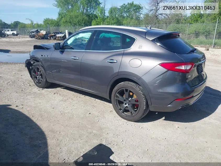 2019 Maserati Levante Granlusso VIN: ZN661XUL3KX310463 Lot: 45236546