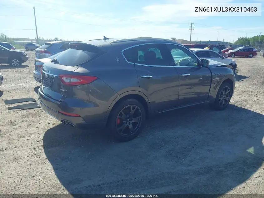 2019 Maserati Levante Granlusso VIN: ZN661XUL3KX310463 Lot: 45236546
