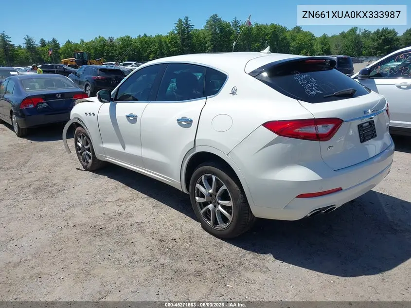 2019 Maserati Levante VIN: ZN661XUA0KX333987 Lot: 45271663