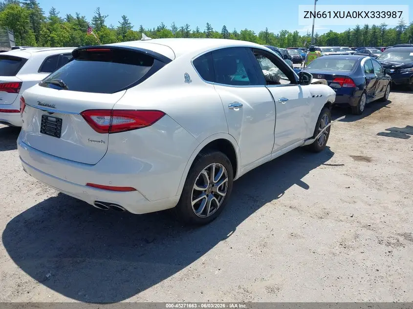 2019 Maserati Levante VIN: ZN661XUA0KX333987 Lot: 45271663