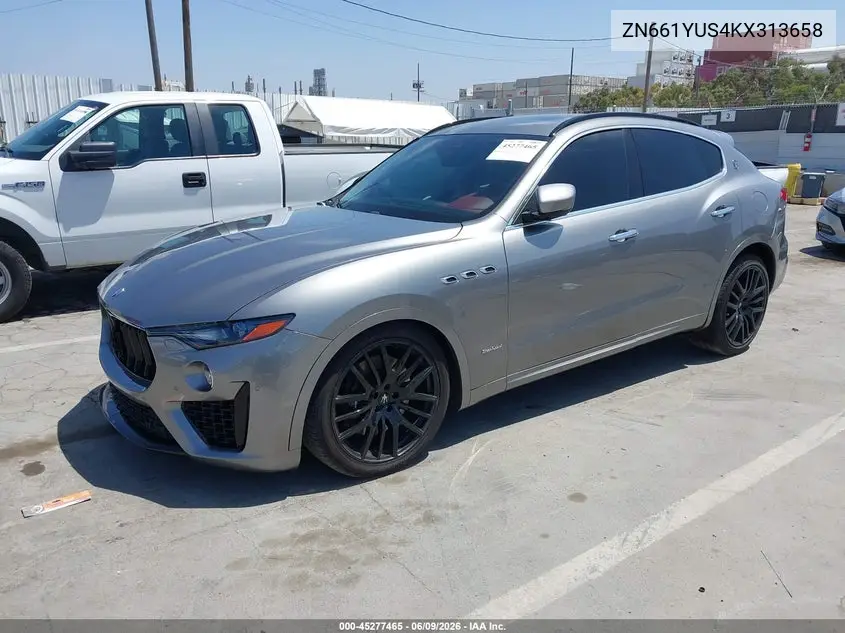 2019 Maserati Levante S Gransport VIN: ZN661YUS4KX313658 Lot: 45277465