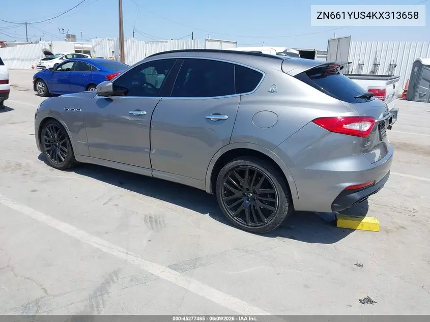 2019 Maserati Levante S Gransport VIN: ZN661YUS4KX313658 Lot: 45277465