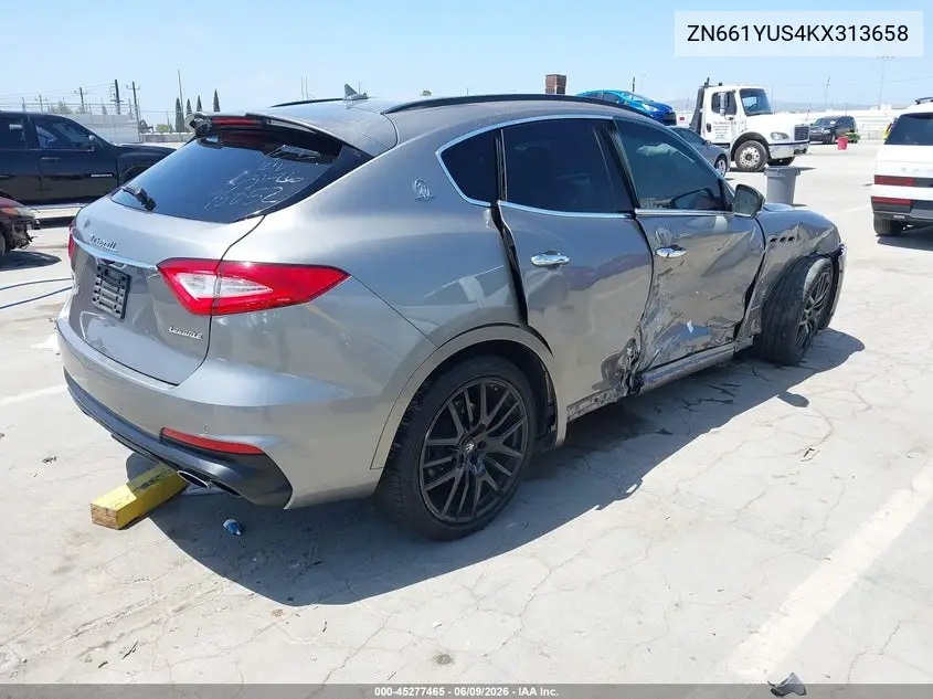 2019 Maserati Levante S Gransport VIN: ZN661YUS4KX313658 Lot: 45277465