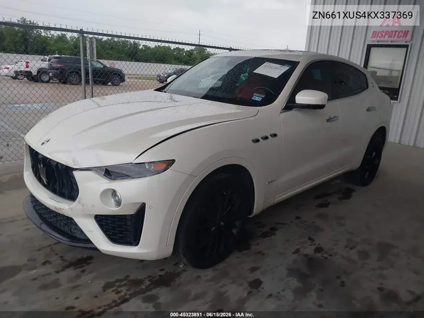 2019 Maserati Levante Gransport VIN: ZN661XUS4KX337369 Lot: 45323851