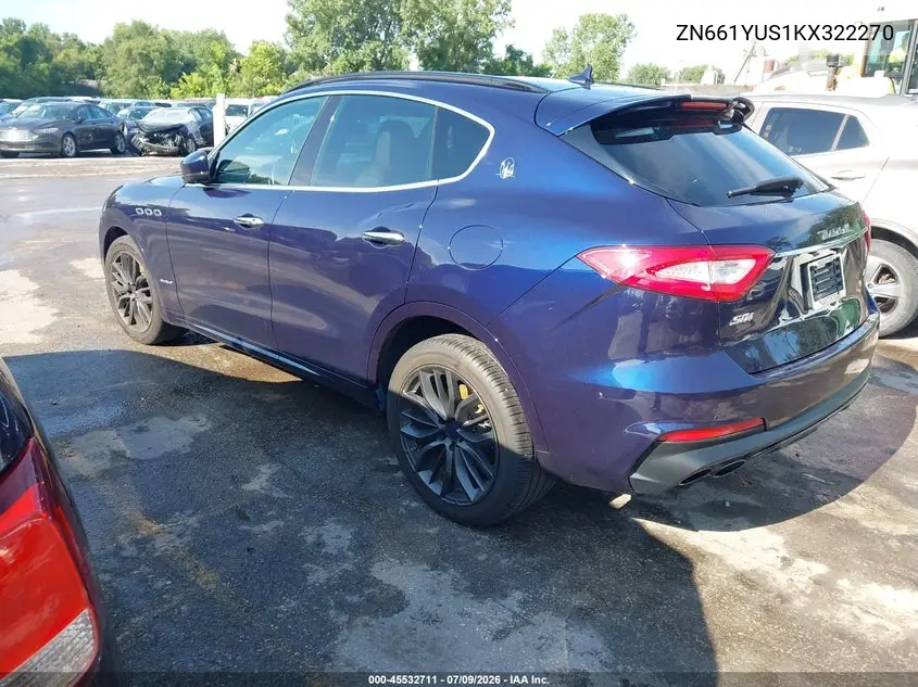 2019 Maserati Levante S Gransport VIN: ZN661YUS1KX322270 Lot: 45532711