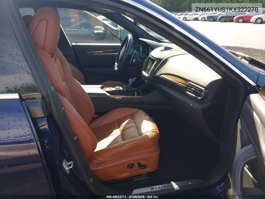 2019 Maserati Levante S Gransport VIN: ZN661YUS1KX322270 Lot: 45532711
