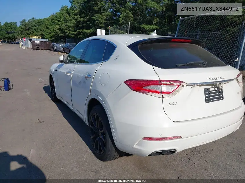 2020 Maserati Levante S VIN: ZN661YUA3LX344912 Lot: 45563218