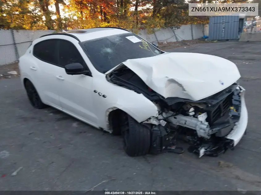 2021 Maserati Levante VIN: ZN661XUA9MX373343 Lot: 43494139