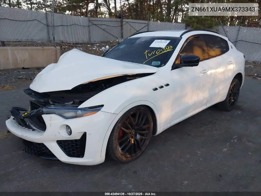 2021 Maserati Levante VIN: ZN661XUA9MX373343 Lot: 43494139