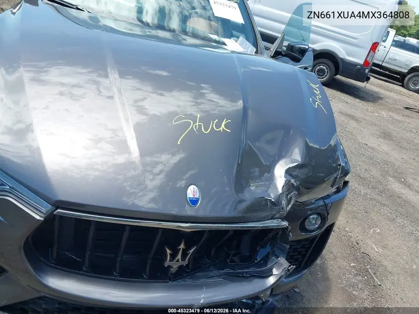 2021 Maserati Levante VIN: ZN661XUA4MX364808 Lot: 45323479