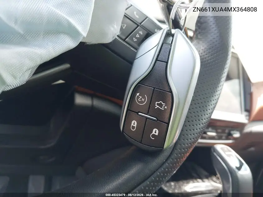 2021 Maserati Levante VIN: ZN661XUA4MX364808 Lot: 45323479