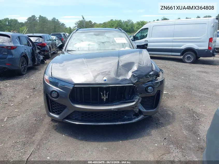 2021 Maserati Levante VIN: ZN661XUA4MX364808 Lot: 45323479